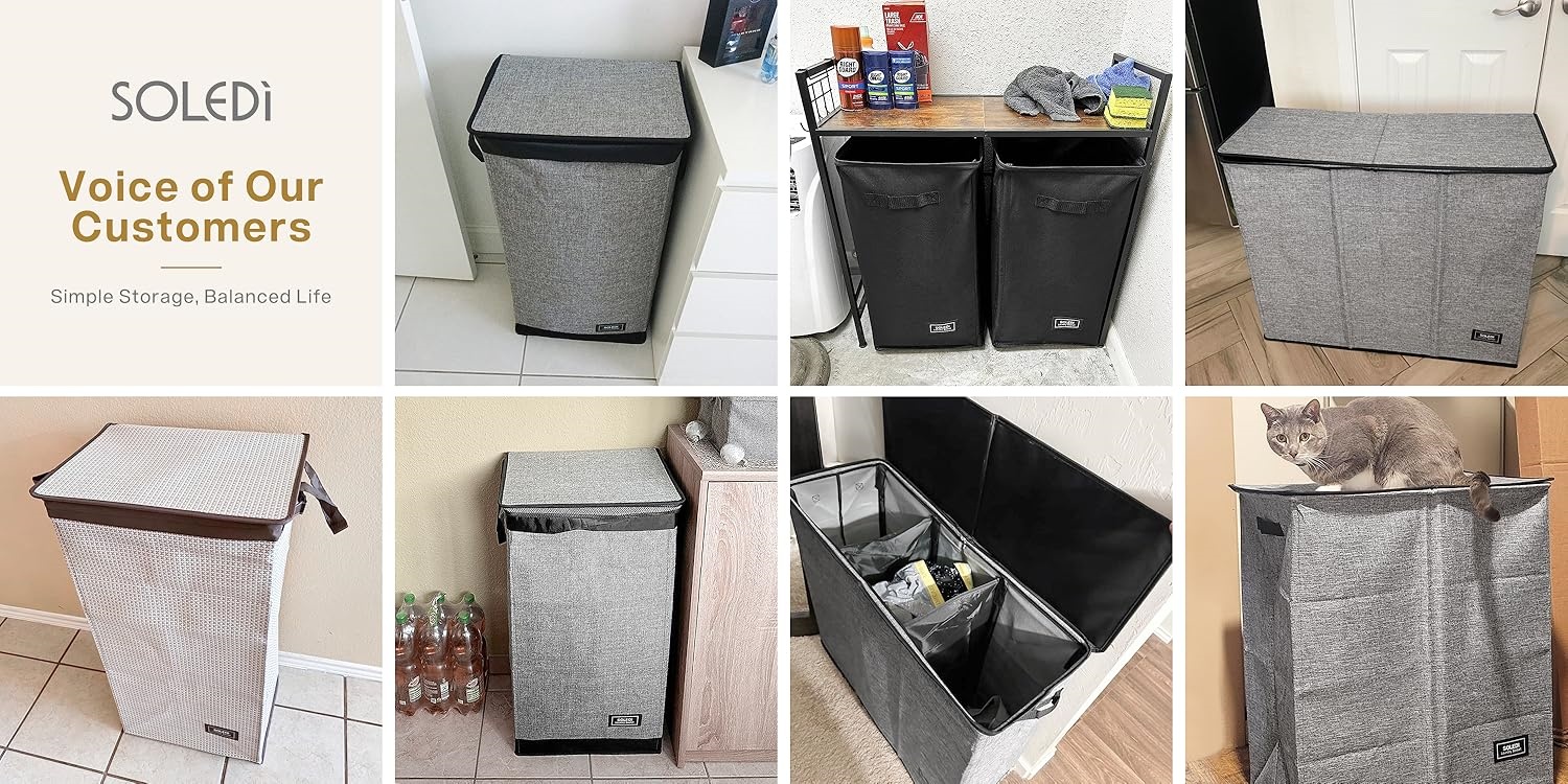 SOLEDI : Foldable Storage & Laundry Baskets