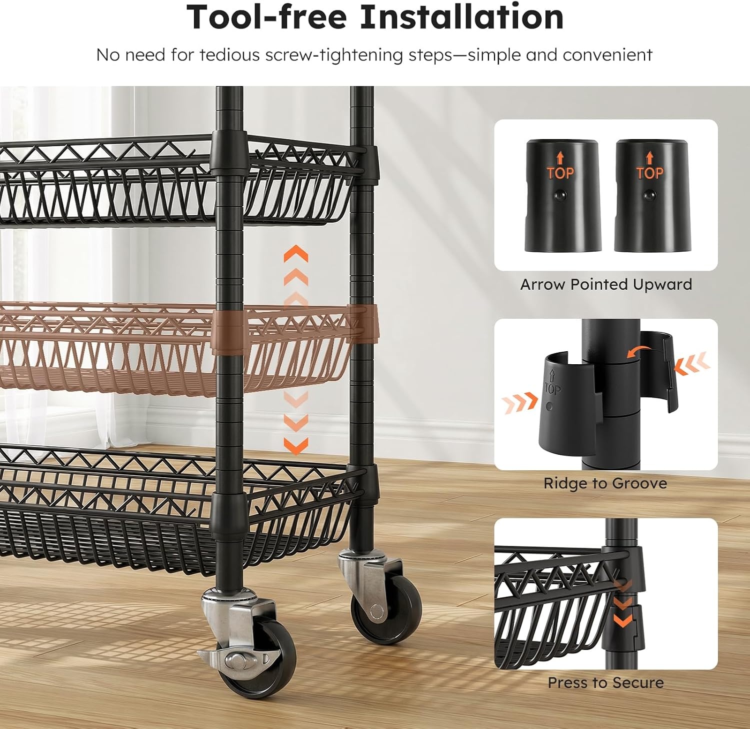 image:imageSOLEDI HeavyDuty Clothes Rack 1000 LBS clothing rack with wheels Load Capacity Double Rod Clothing Rack with Shelves amp Lockable Wheels Suitable for Bedroom Entryway Living Room amp Garage blackBlack